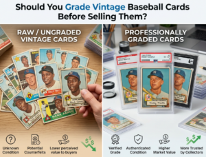 Should You Grade Vintage Baseball Cards Before Selling Them?